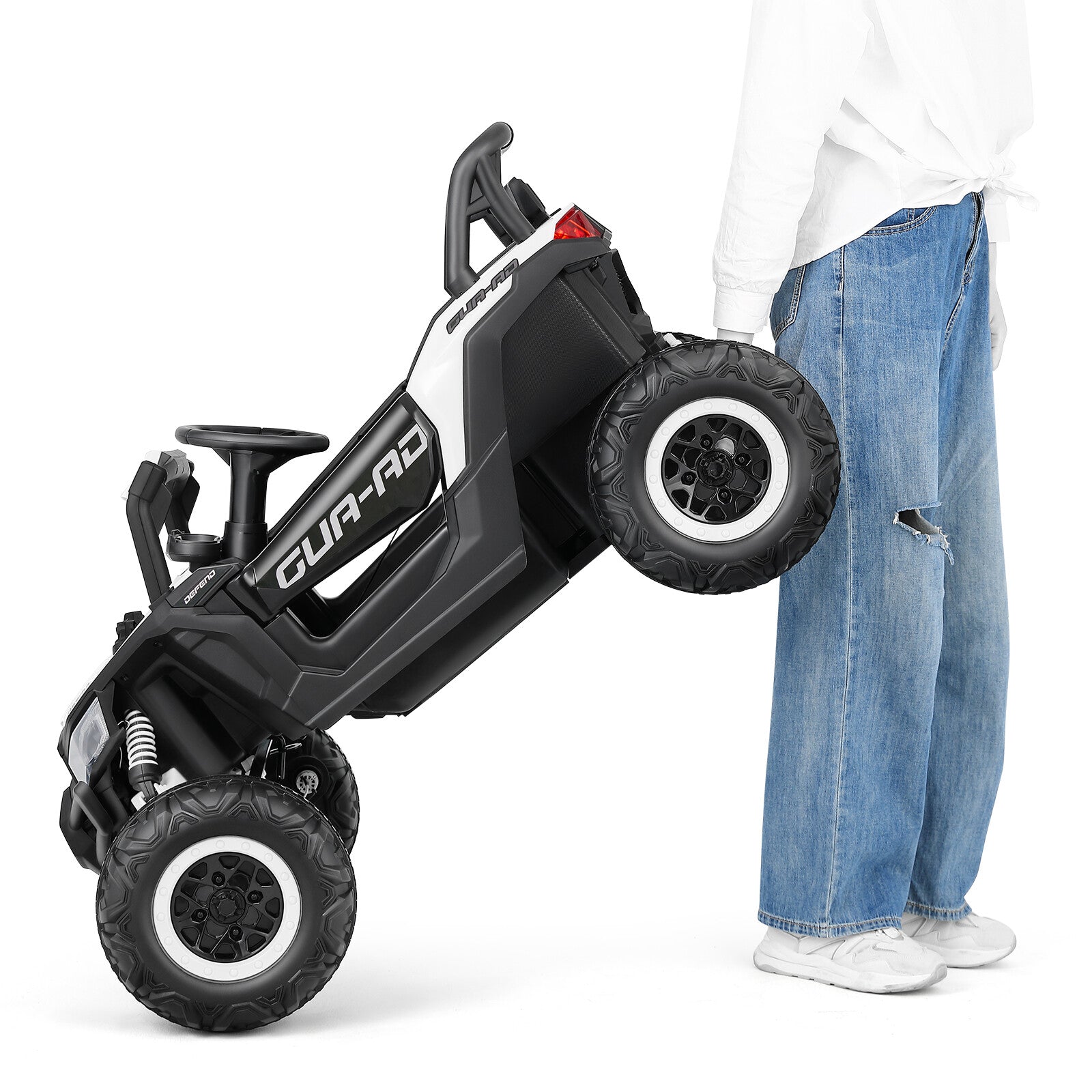 12V Kids Electric Off-Road UTV Ride-On Vehicle with Music, LED Lights, and Remote Control