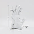 White abstract mosaic sculpture resin figurine living room decor