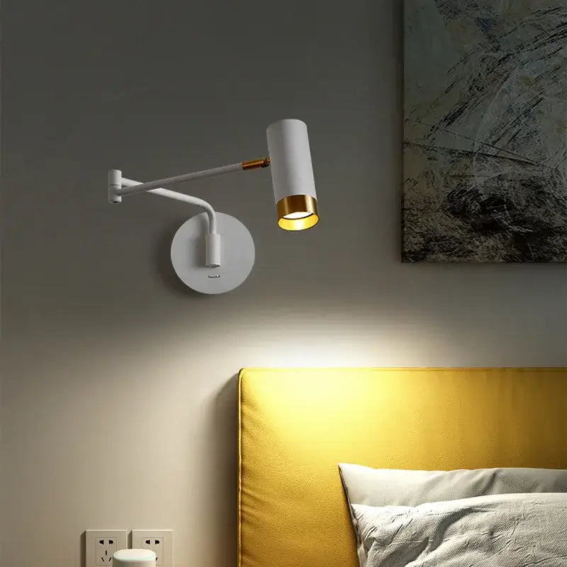 White and brass decorbites astronaut wall sconces bedroom wall lamp