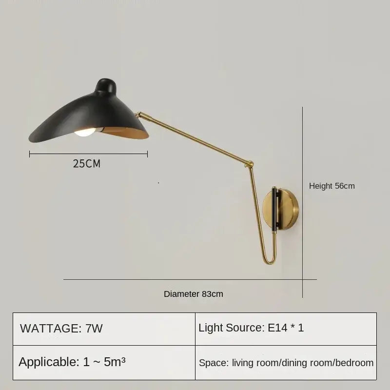 White and brass decorbites astronaut wall sconces bedroom wall lamp