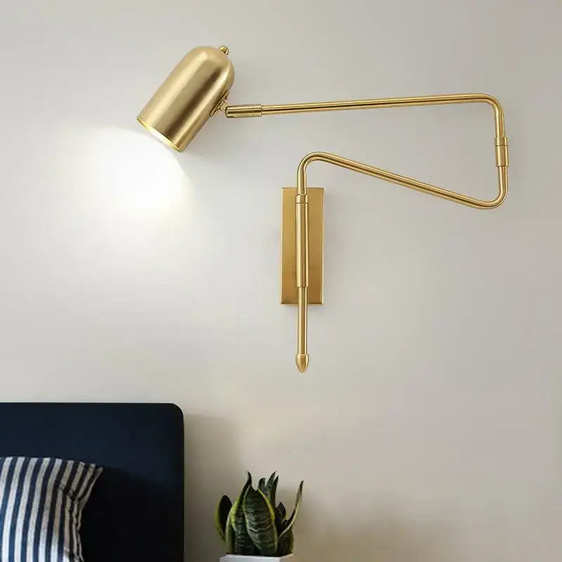 White and brass decorbites astronaut wall sconces bedroom wall lamp
