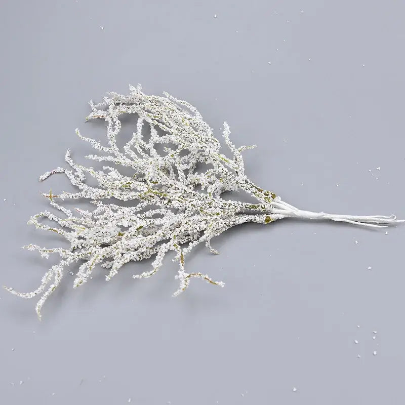 White and gold glitter artificial branches home decor living room