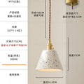 White and gold terrazzo cement marble chandelier for dining room