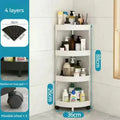 White and gray 5-tier rolling cart storage rack for kitchen organizing