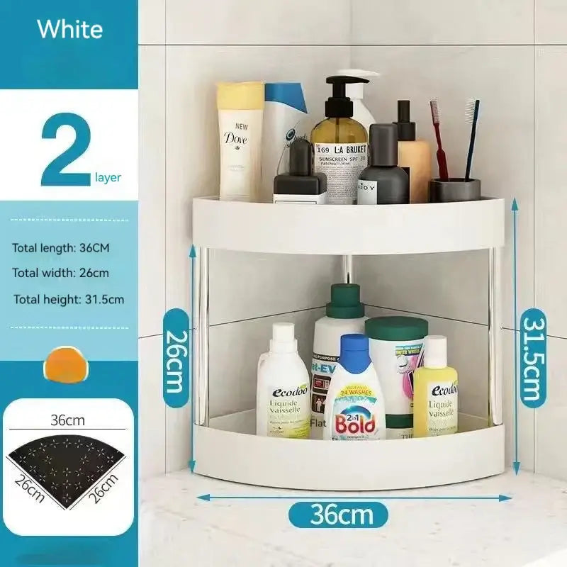 White and gray 5-tier rolling cart storage rack for kitchen organizing