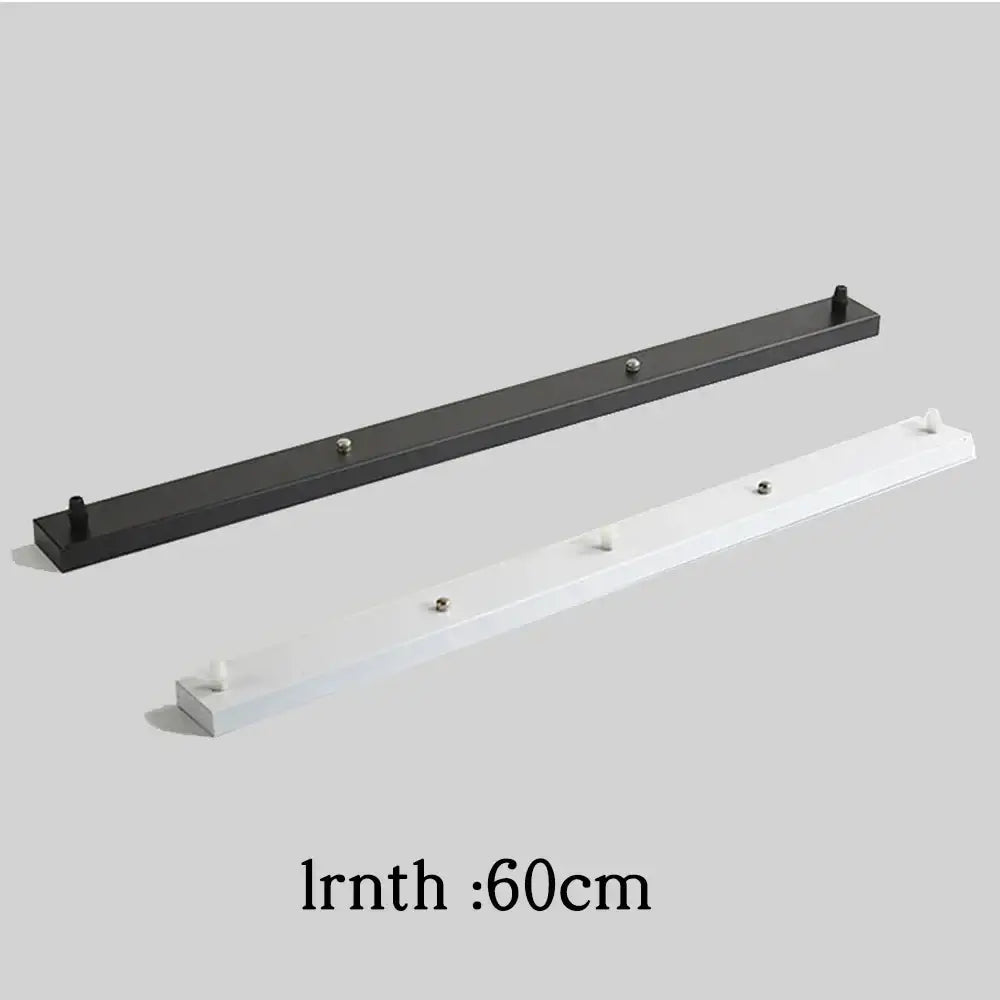 White & black pendant light ceiling mount canopy with hooks dining room