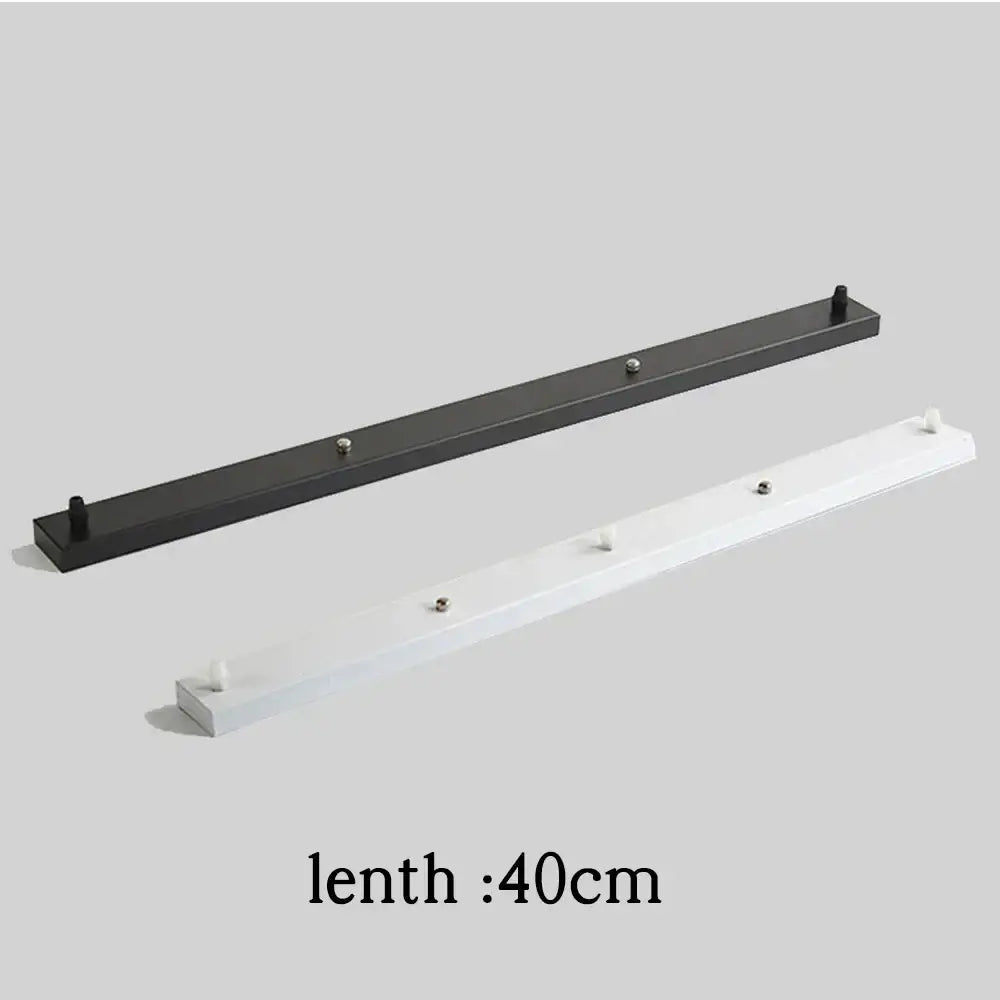 White & black pendant light ceiling mount canopy with hooks dining room