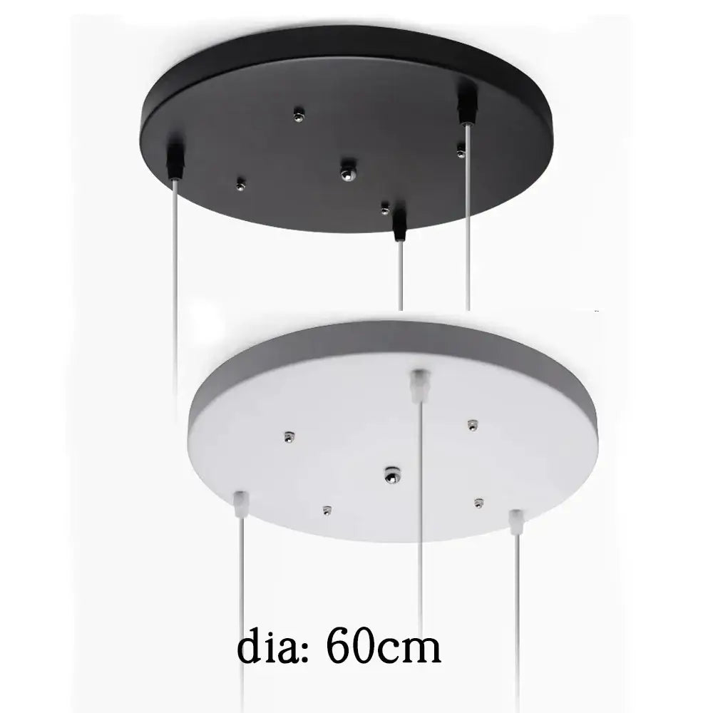 White & black pendant light ceiling mount canopy with hooks dining room