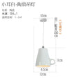 White ceramic teapot and mug pendant lights for kitchen dining room