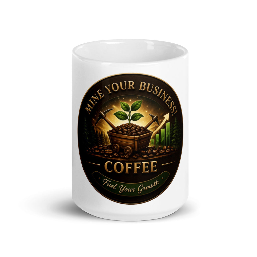 White glossy mug