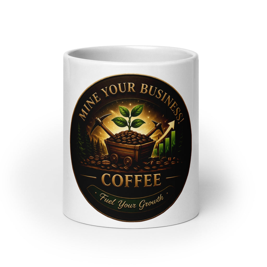 White glossy mug