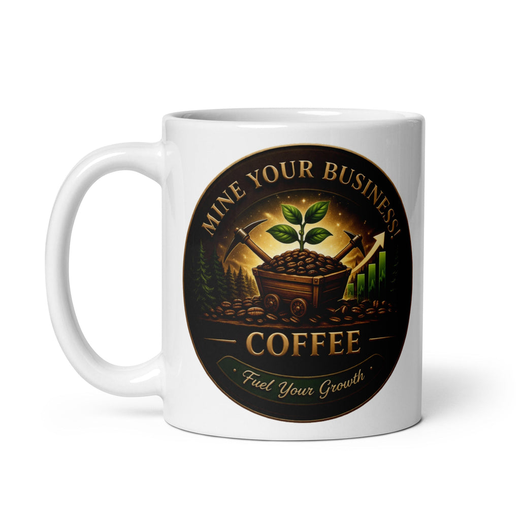 White glossy mug