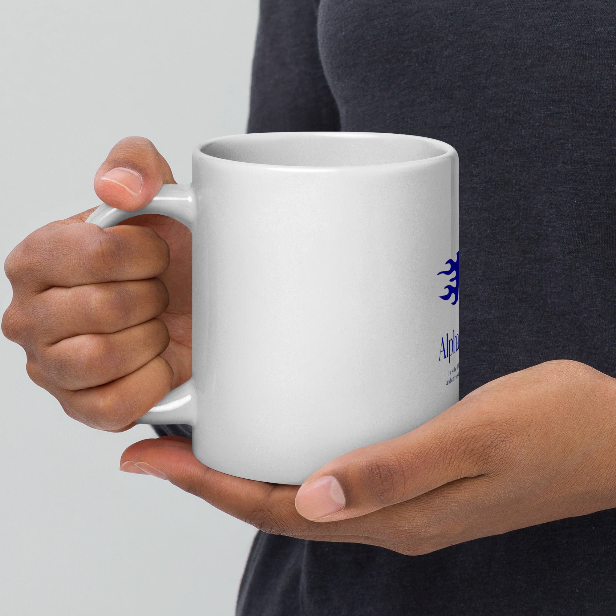 Alpha and Omega glossy mug