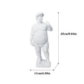White hercules abstract human body resin statues living room decor