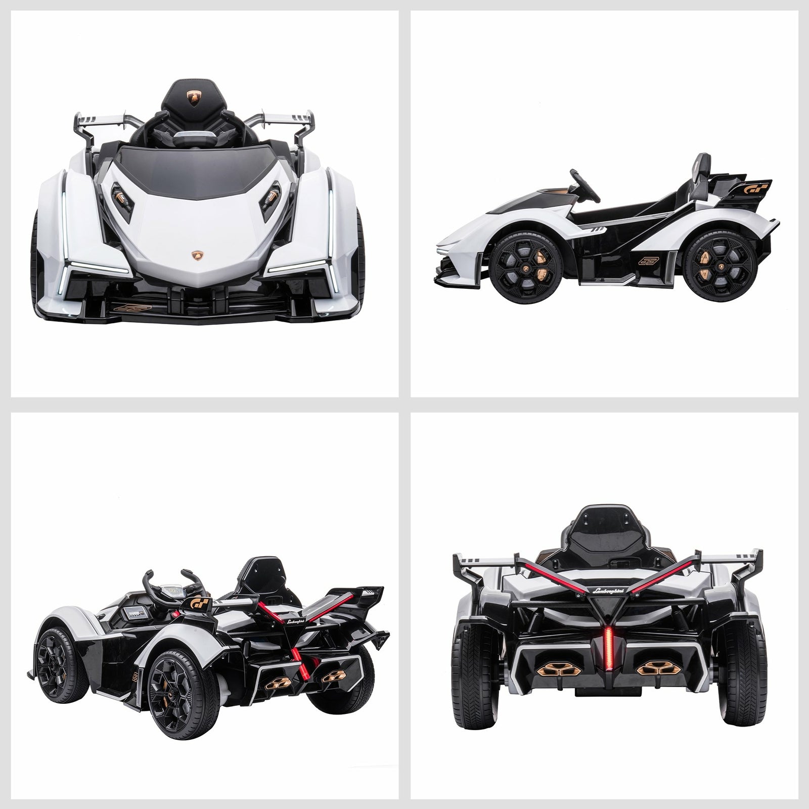 12V Kids Ride-On Sports Car Toy with Remote Control and Battery Powered Motor