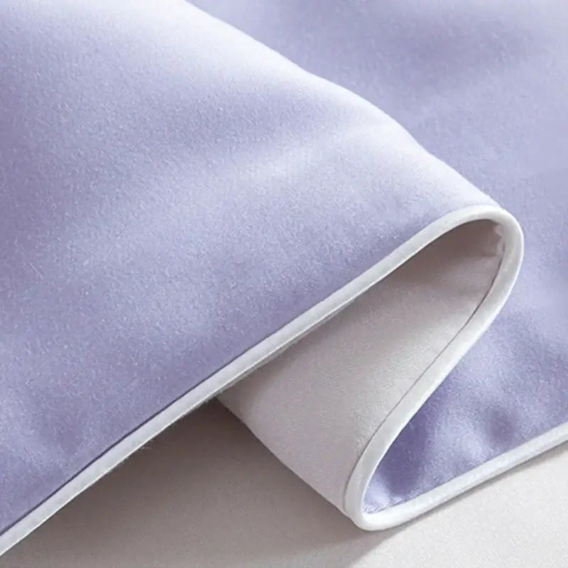 White & light blue decorbites cool feel summer quilt bedroom blanket