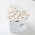 Baby Heart White Box | White Roses