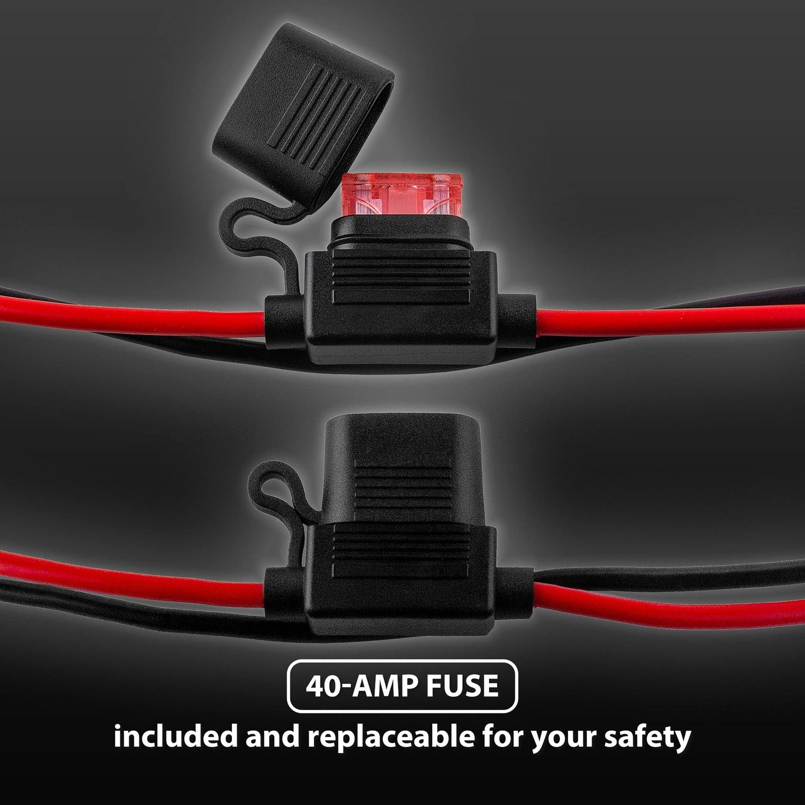 12-Volt Ride-On Vehicle Wire Harness Connector Compatible with Red 2-Pole Battery