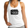 Womens Fitness Tank Top Graphic T-shirt - All Glory Belongs to God