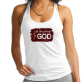 Womens Fitness Tank Top Graphic T-shirt - All Glory Belongs to God