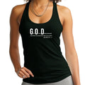 Womens Fitness Tank Top Graphic T-shirt God in the Beginning Print