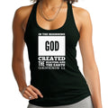 Womens Fitness Tank Top Graphic T-shirt in the Beginning Print