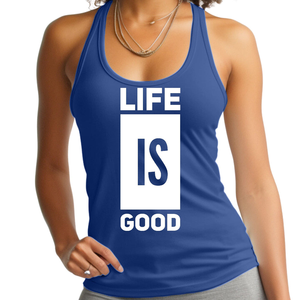 Womens Fitness Tank Top Graphic T-shirt Life is Good