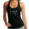 Womens Fitness Tank Top Graphic T-shirt Living Life Unlimited