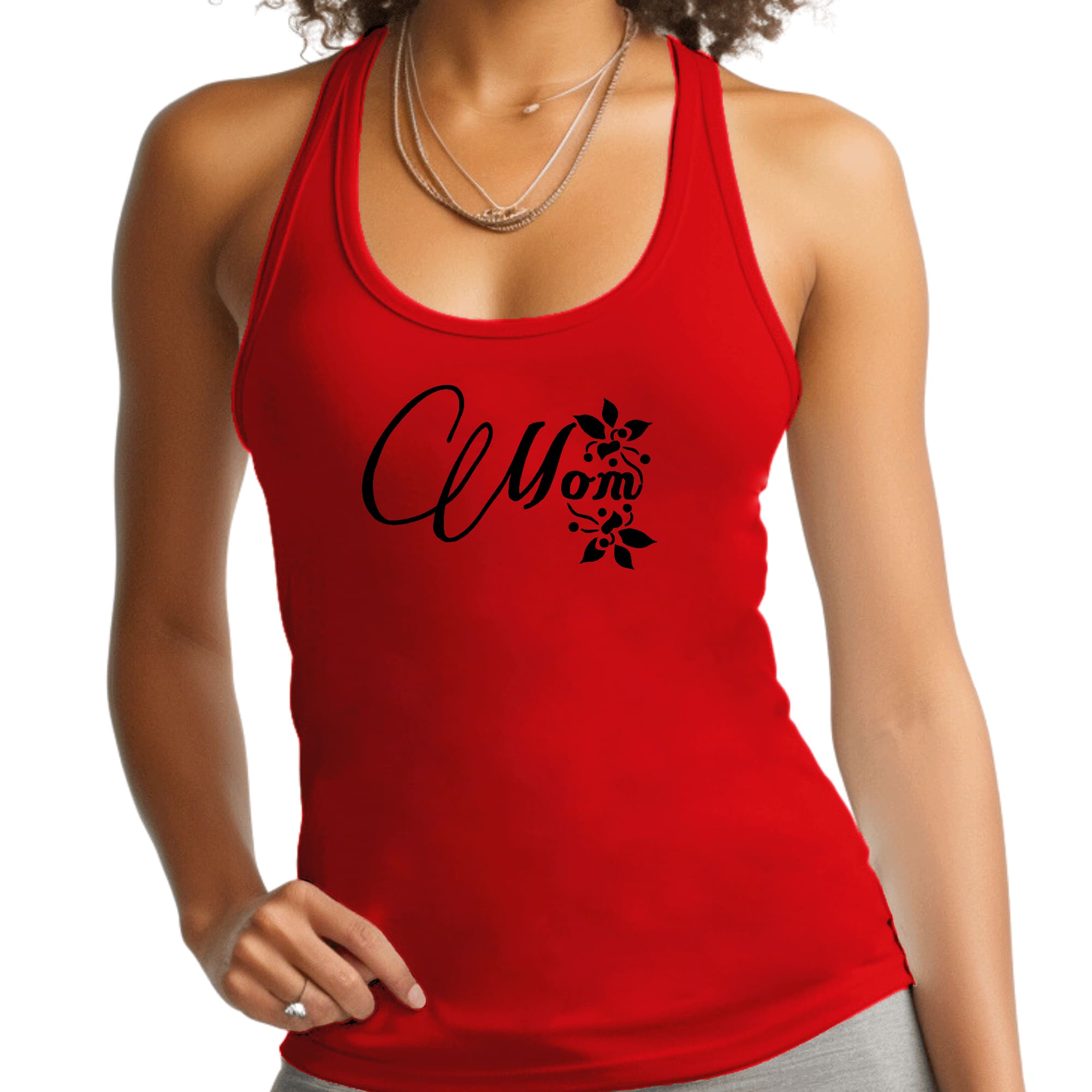 Womens Fitness Tank Top Graphic T-shirt - Mom Appreciation for Mothers