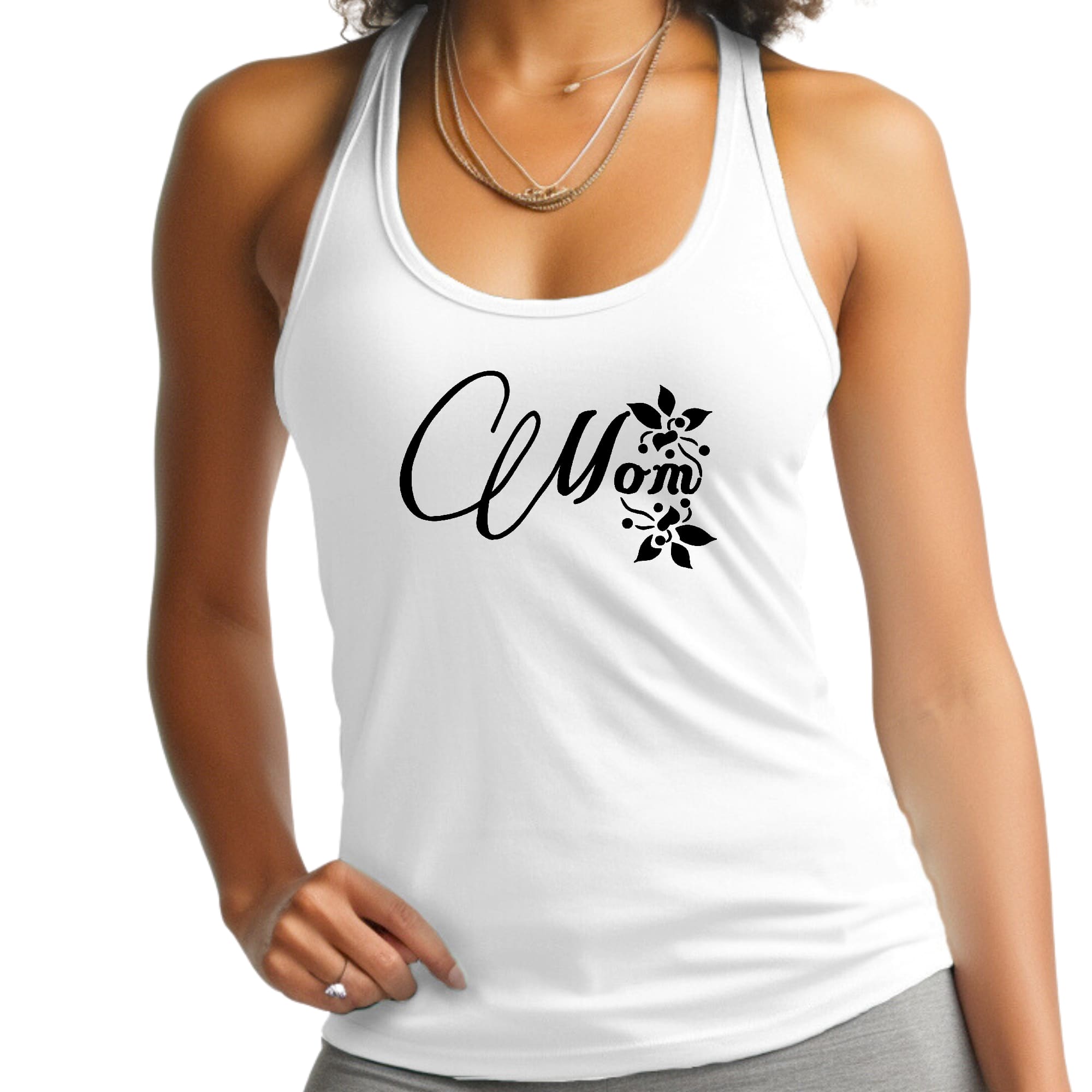 Womens Fitness Tank Top Graphic T-shirt - Mom Appreciation for Mothers