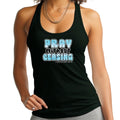 Womens Fitness Tank Top Graphic T-shirt Pray Without Ceasing