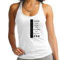 Womens Fitness Tank Top Graphic T-shirt - the Body is the Temple Print