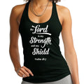 Womens Fitness Tank Top Graphic T-shirt the Lord is my Strength