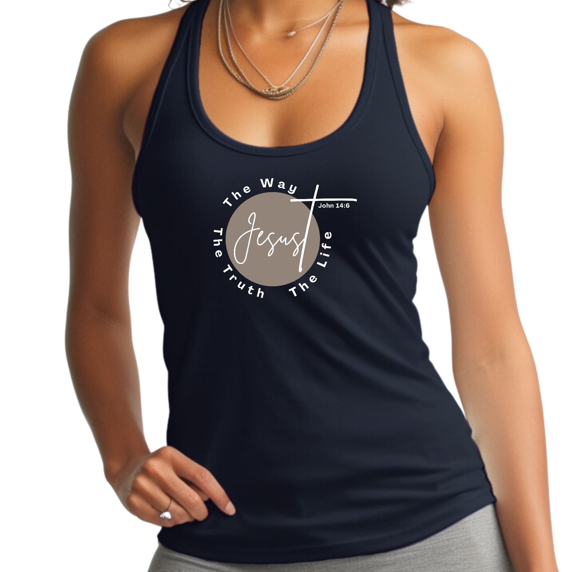 Womens Fitness Tank Top Graphic T-shirt the Truth the Way the Life