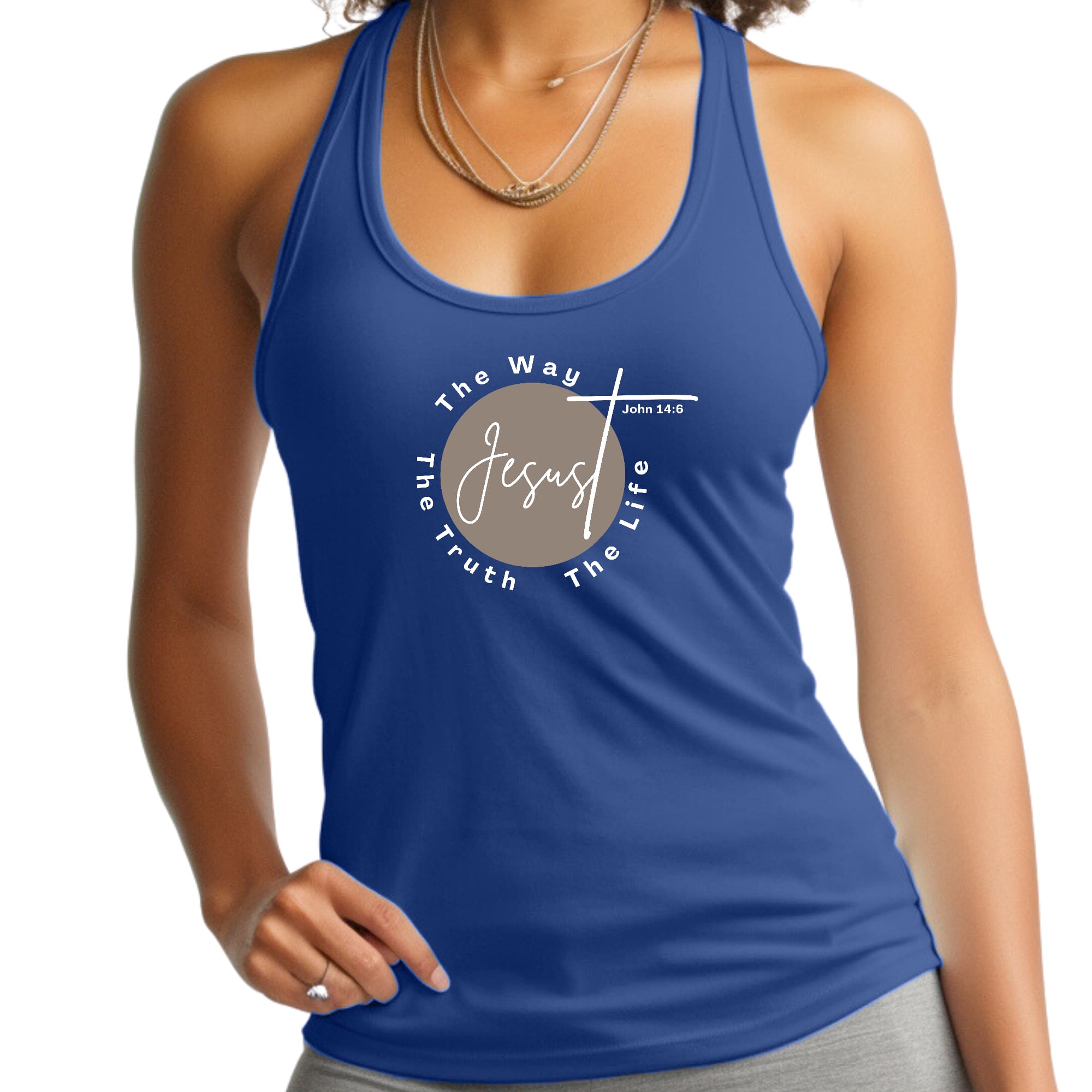 Womens Fitness Tank Top Graphic T-shirt the Truth the Way the Life