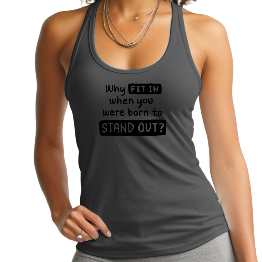Womens Fitness Tank Top Graphic T-shirt - why Fit