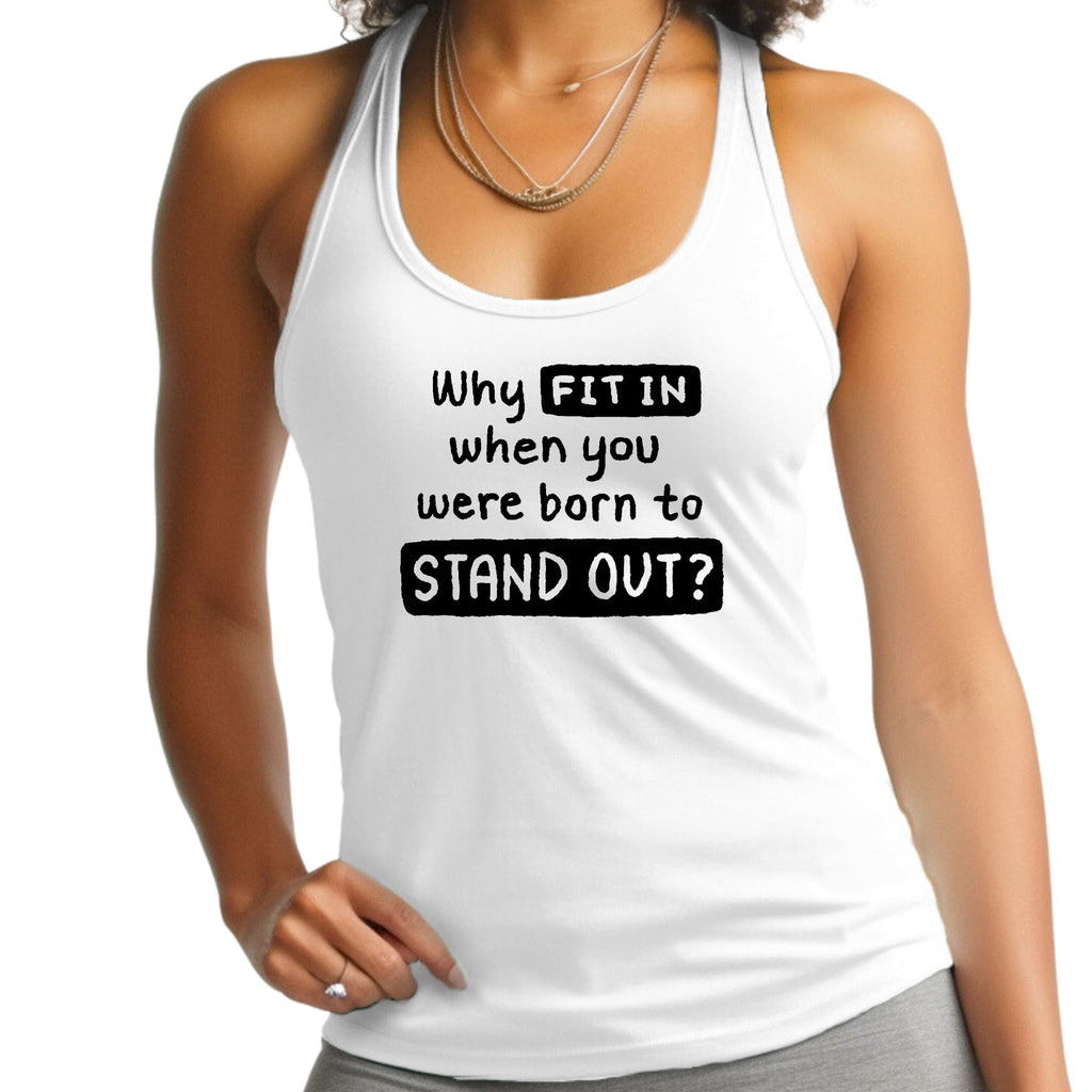 Womens Fitness Tank Top Graphic T-shirt - why Fit
