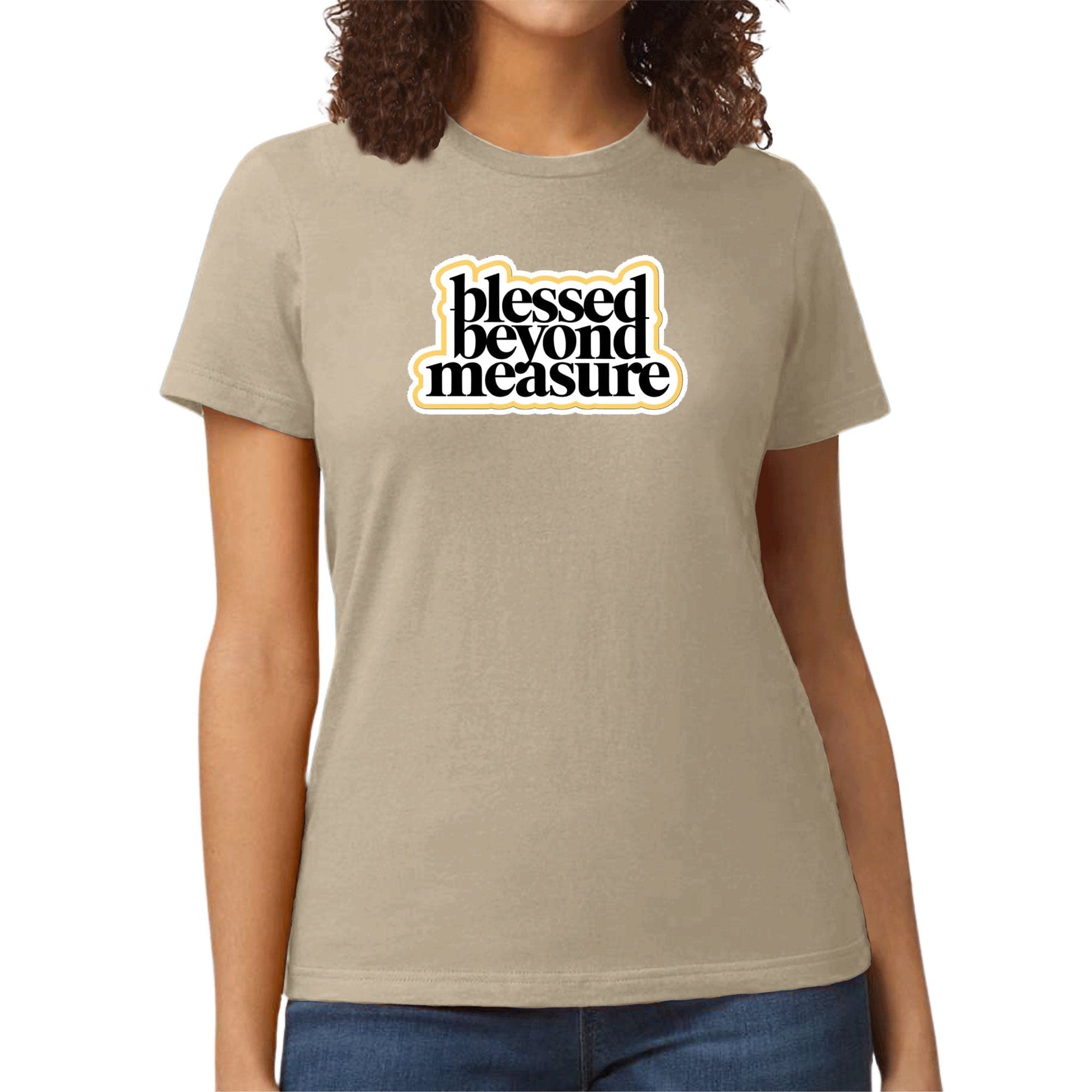 Womens Graphic T-shirt - Blessed Beyond Measure