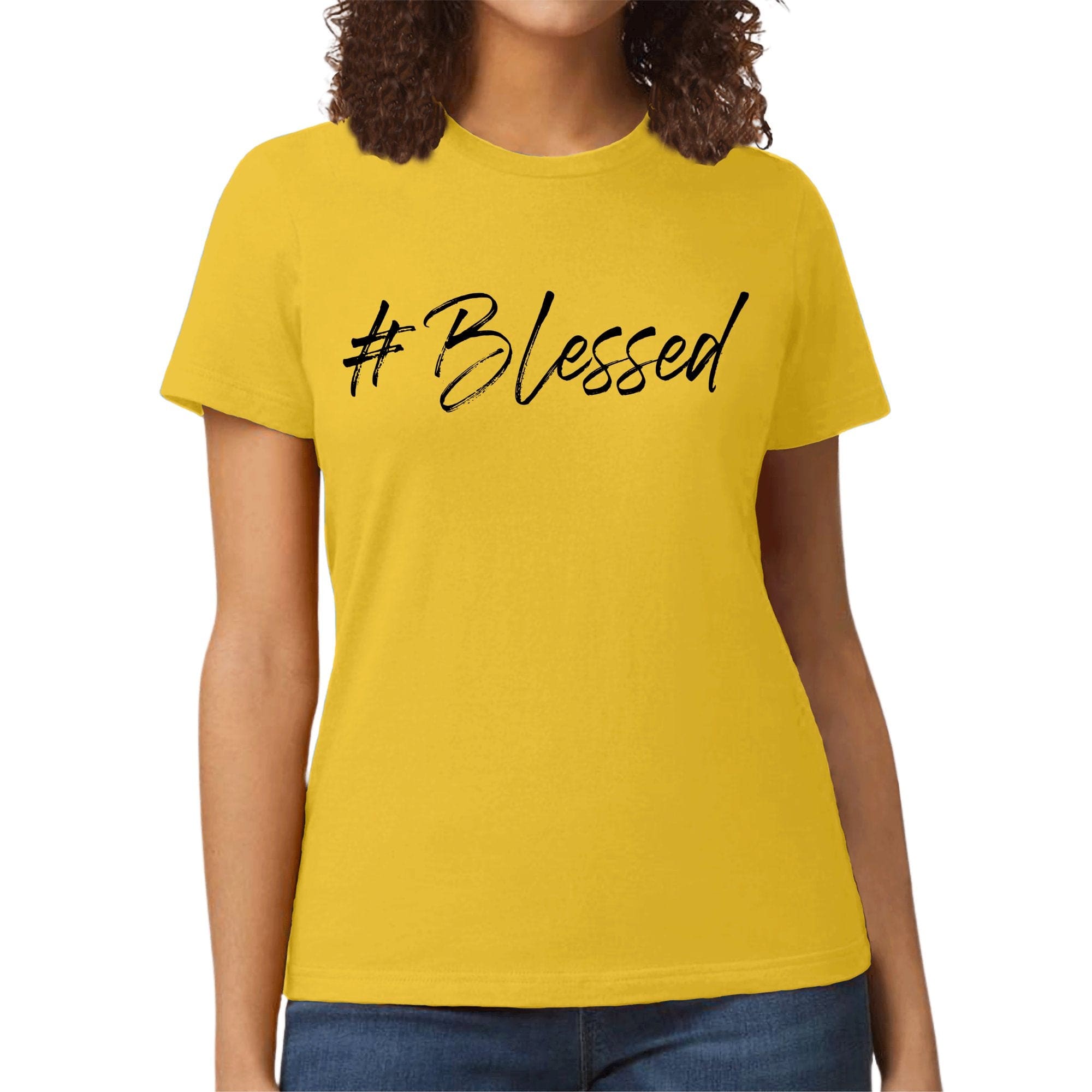 Womens Graphic T-shirt - #blessed