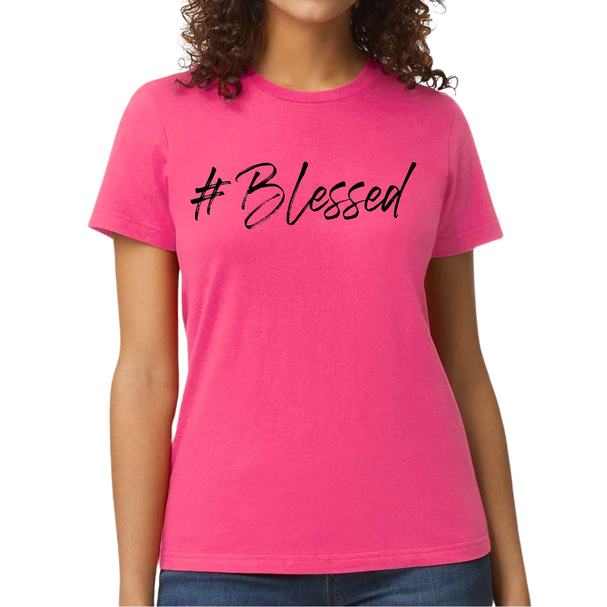 Womens Graphic T-shirt - #blessed