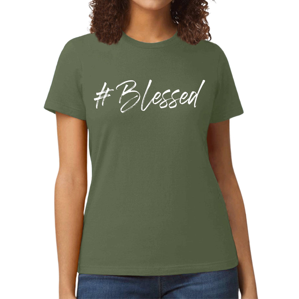 Womens Graphic T-shirt - #blessed
