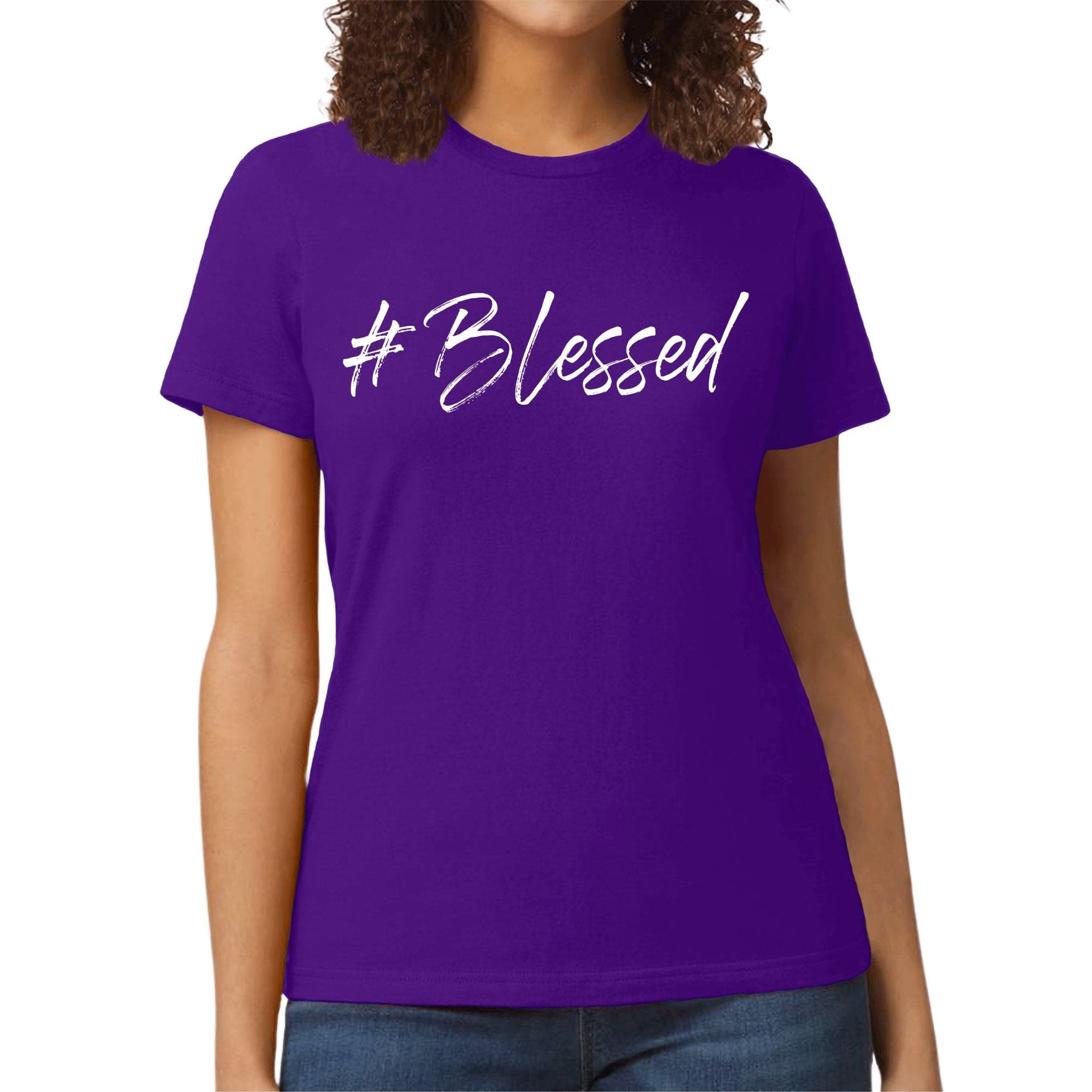 Womens Graphic T-shirt - #blessed