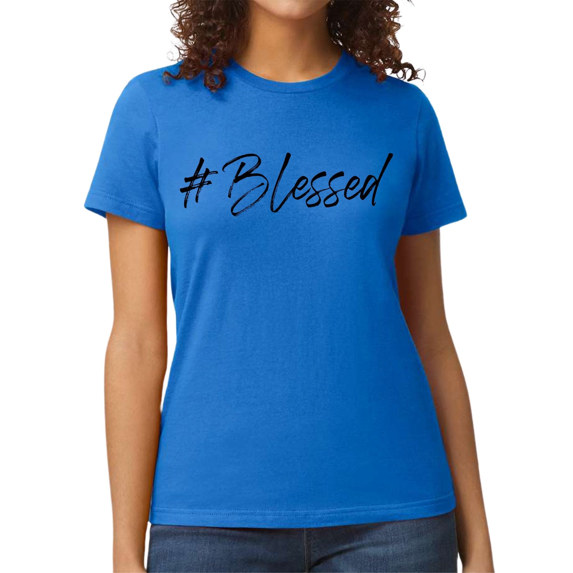 Womens Graphic T-shirt - #blessed