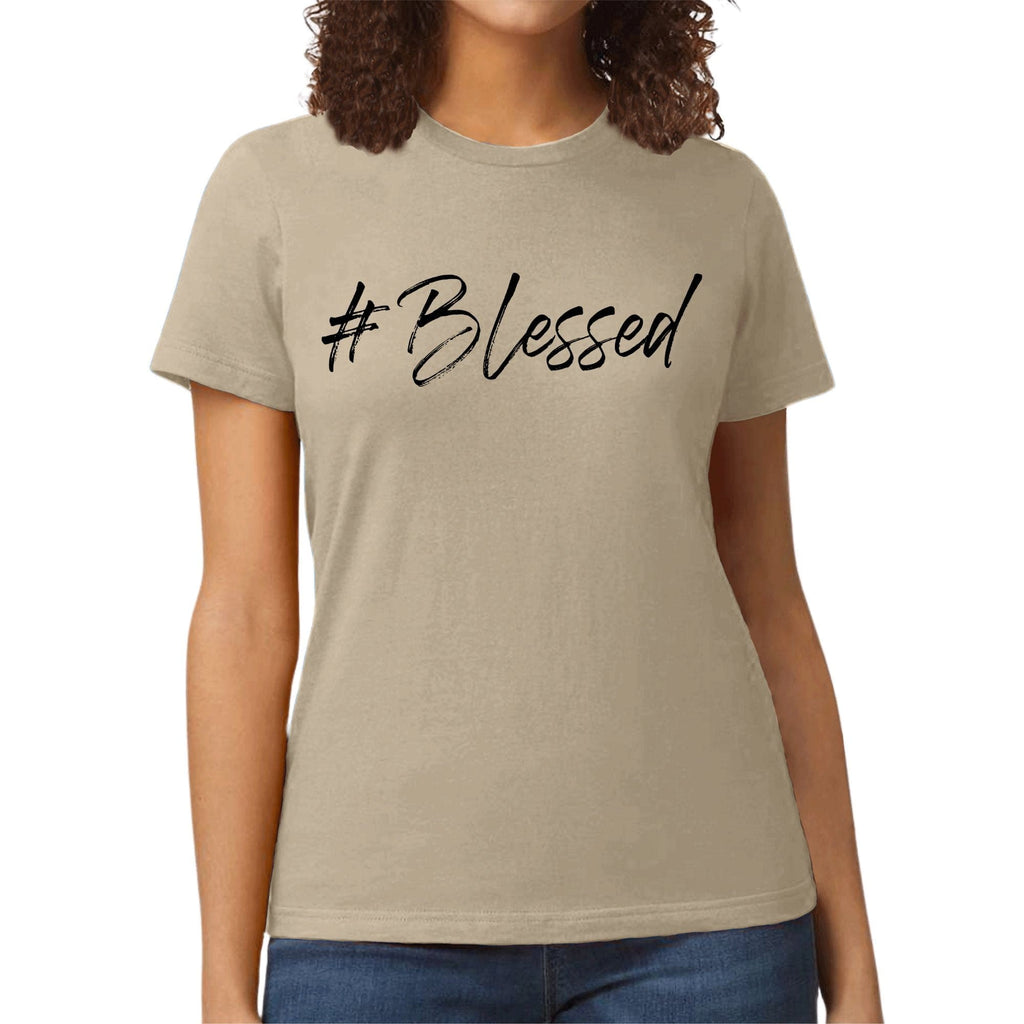 Womens Graphic T-shirt - #blessed