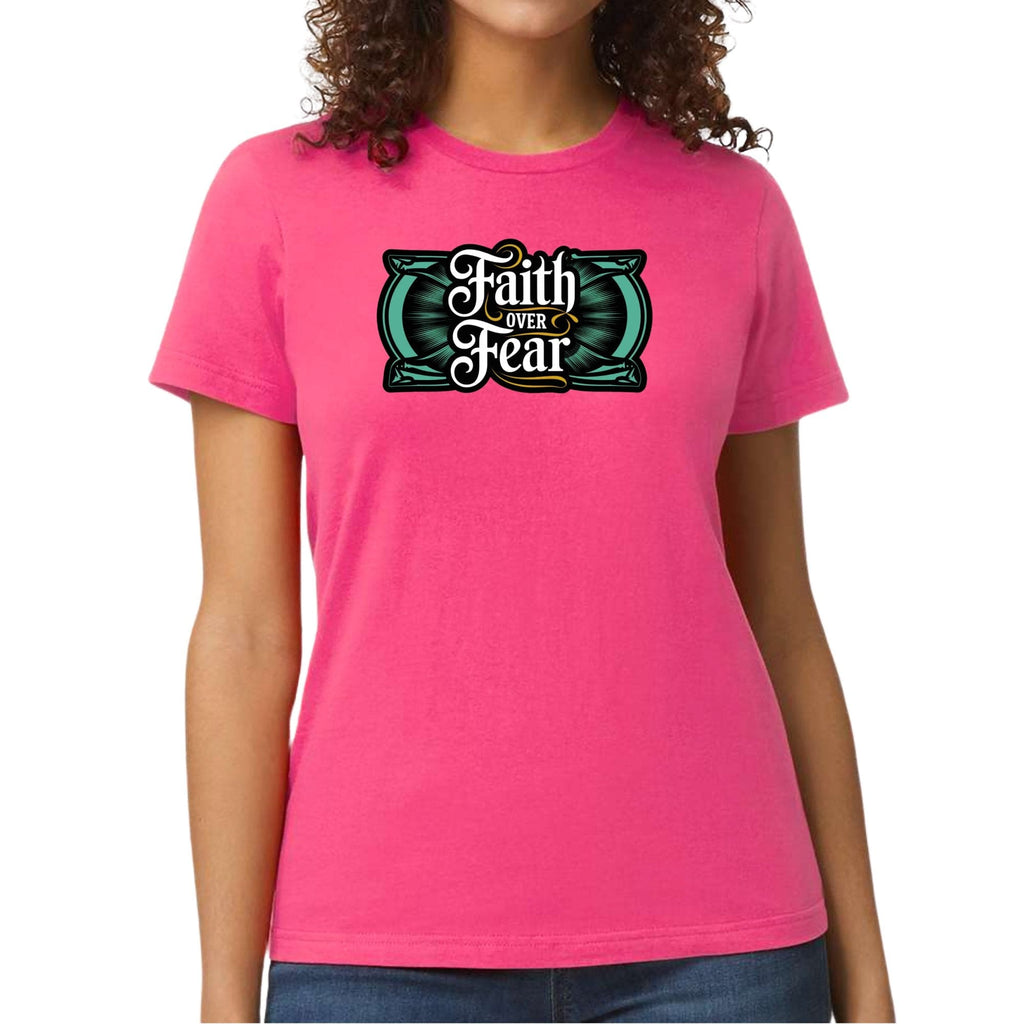 Womens Graphic T-shirt - Faith Over Fear