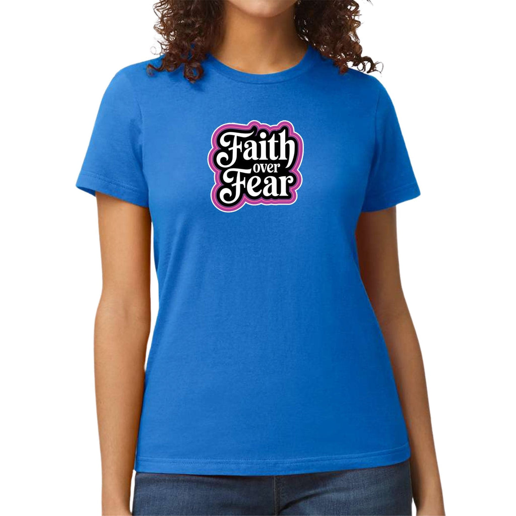 Womens Graphic T-shirt - Faith Over Fear