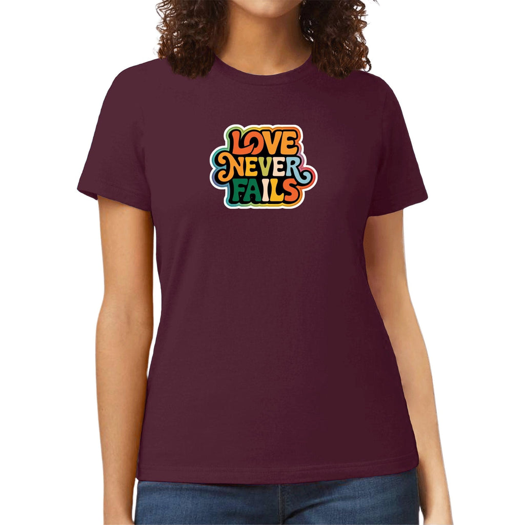 Womens Graphic T-shirt - Love Never Fails