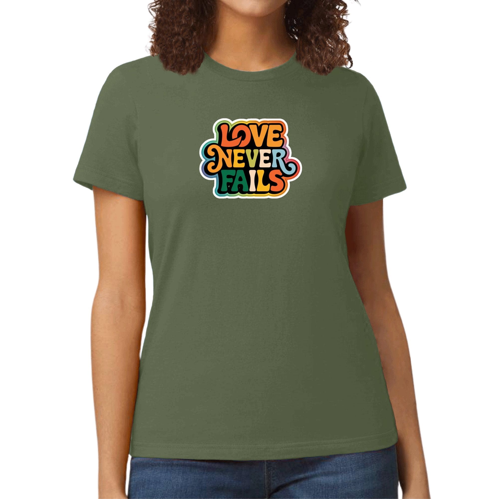 Womens Graphic T-shirt - Love Never Fails
