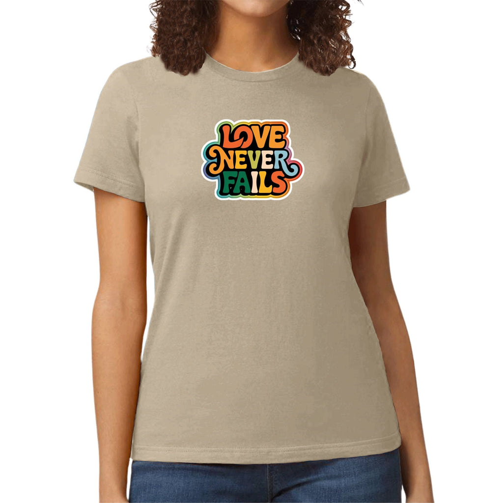 Womens Graphic T-shirt - Love Never Fails
