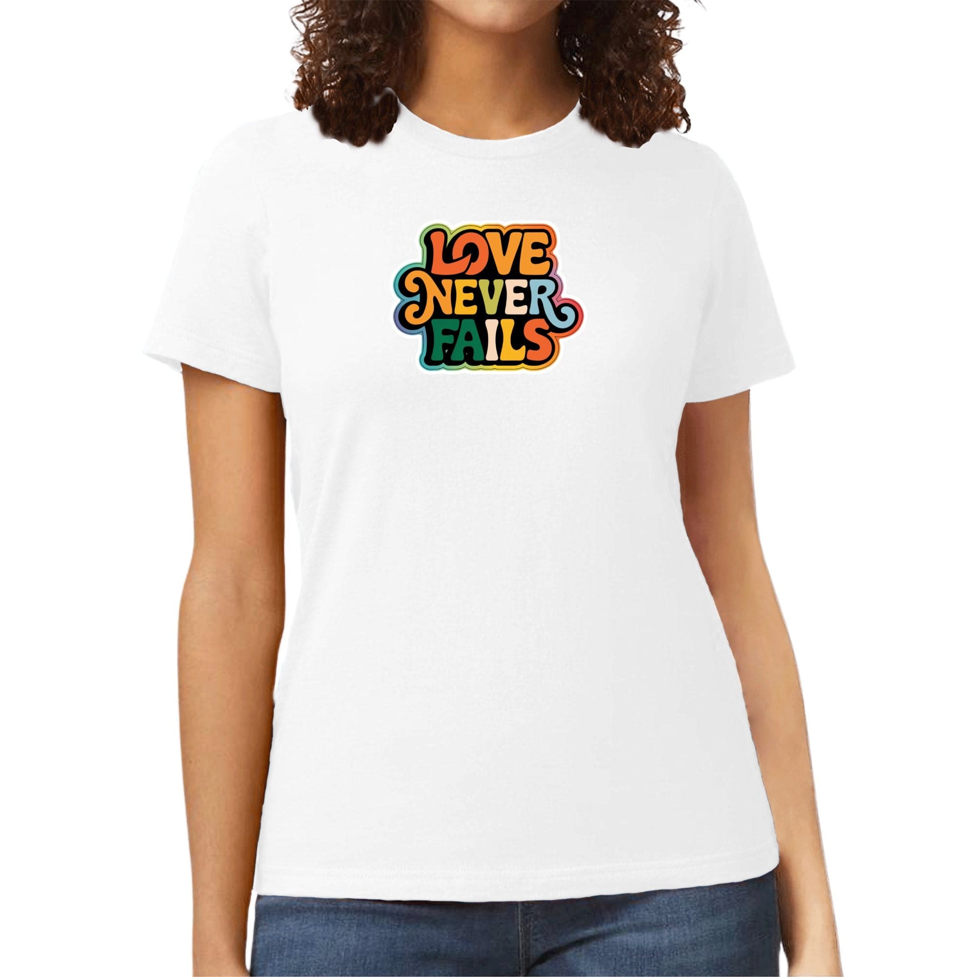 Womens Graphic T-shirt - Love Never Fails